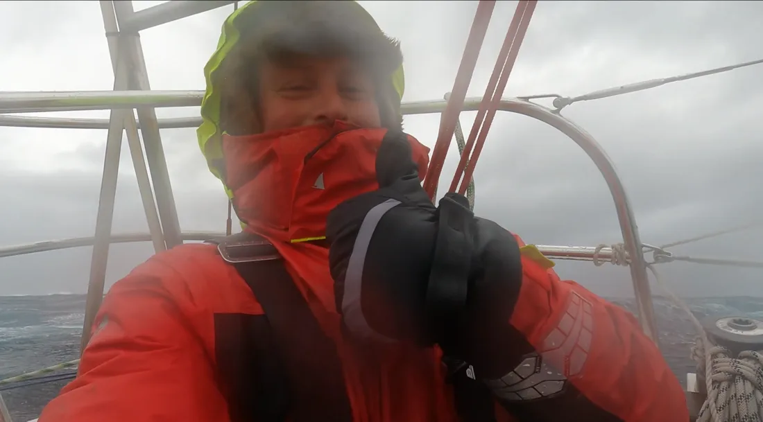 Martin i storm på dekk i Sørishavet